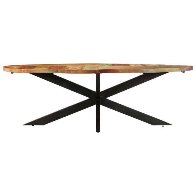 Tavolo da Pranzo 240x100x75 cm in Legno Massello di Recupero