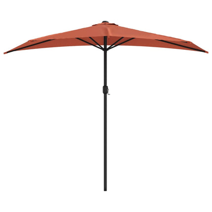 Ombrellone Balcone Palo Alluminio Terracotta 270x144x222cm MetÃƒÂ 