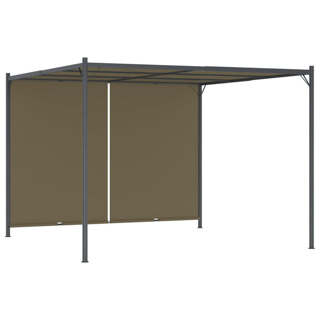 Gazebo da Giardino con Tetto Retrattile 3x3 m Talpa 180 g/mÃ‚Â²