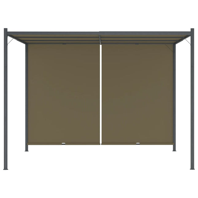 Gazebo da Giardino con Tetto Retrattile 3x3 m Talpa 180 g/mÃ‚Â²