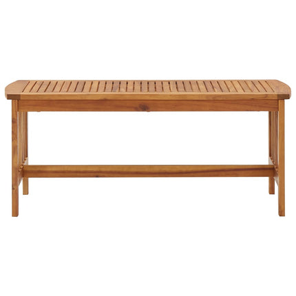 Tavolino da Salotto 102x50x43 cm in Legno Massello di Acacia