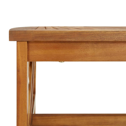 Tavolino da Salotto 102x50x43 cm in Legno Massello di Acacia