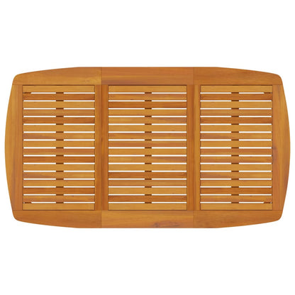 Tavolo da Giardino 160x90x75 cm Legno Massello Di Acacia