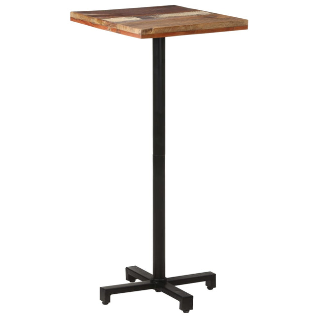 Tavolo da Bistrot Quadrato 50x50x110 cm in Massello di Recupero