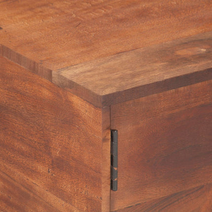 Tavolino Salotto Marrone ambra 67x67x45cm Legno Massello Acacia
