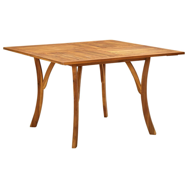 Tavolo da Giardino 120x120x75 cm in Legno Massello di Acacia
