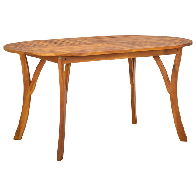 Tavolo da Giardino 150x90x75 cm in Massello di Acacia