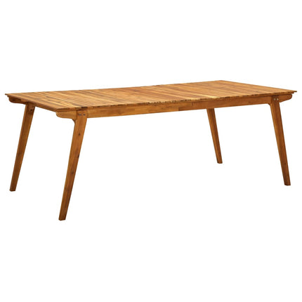Tavolo da Giardino 201,5x100x75 cm in Legno Massello di Acacia