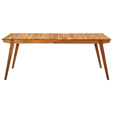 Tavolo da Giardino 201,5x100x75 cm in Legno Massello di Acacia