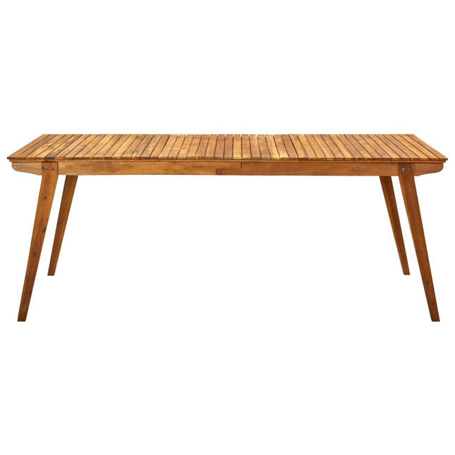 Tavolo da Giardino 201,5x100x75 cm in Legno Massello di Acacia