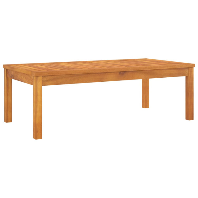 Tavolino da Salotto 100x50x33 cm in Legno Massello di Acacia