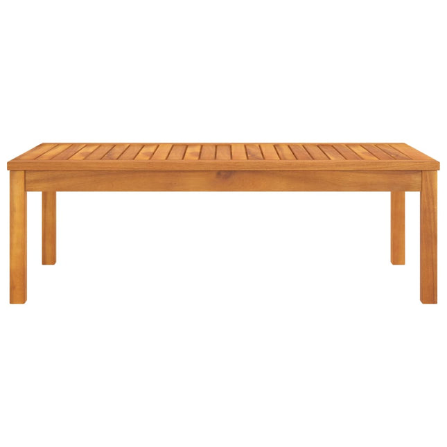 Tavolino da Salotto 100x50x33 cm in Legno Massello di Acacia