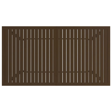 Tavolo da Giardino Marrone 140x80x72 cm in Acciaio