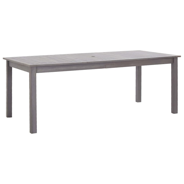 Tavolo da Giardino Grigio Slavato 200x90x74 cm Legno di Acacia