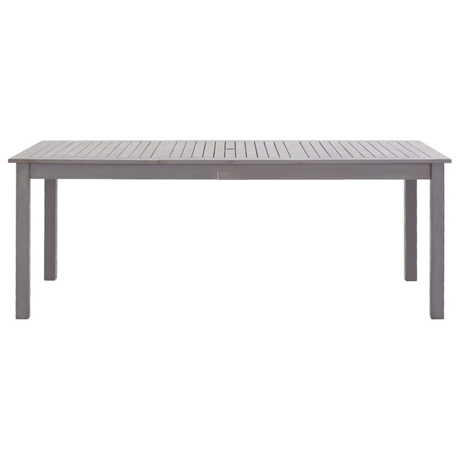 Tavolo da Giardino Grigio Slavato 200x90x74 cm Legno di Acacia