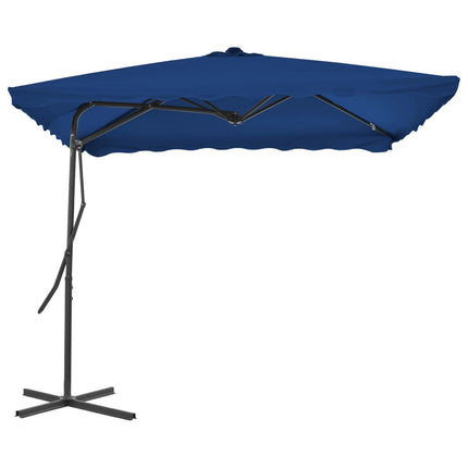 Ombrellone Giardino con Palo in Acciaio Blu 250x250x230 cm
