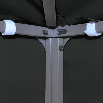 Copertura Superiore per Gazebo a 2 Strati 310 g/mÃ‚Â² 3x3 m Nera