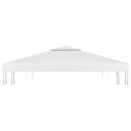 Copertura Superiore per Gazebo a 2 Strati 310 g/mÃ‚Â² 3x3 m Bianca