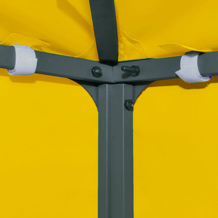 Copertura Superiore per Gazebo a 2 Strati 310 g/mÂ² 4x3 m Gialla