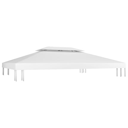 Copertura Superiore per Gazebo a 2 Strati 310 g/mÃ‚Â² 4x3 m Bianca