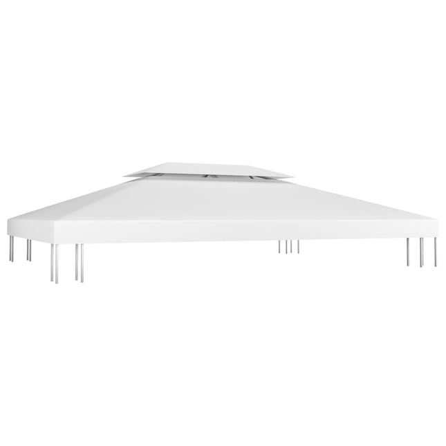 Copertura Superiore per Gazebo a 2 Strati 310 g/mÃ‚Â² 4x3 m Bianca