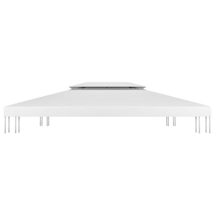 Copertura Superiore per Gazebo a 2 Strati 310 g/mÃ‚Â² 4x3 m Bianca