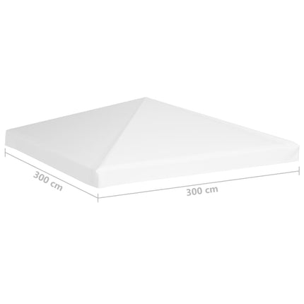 Copertura Superiore per Gazebo 270 g/mÃ‚Â² 3x3 m Bianca