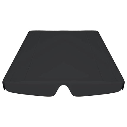 Baldacchino per Dondolo Giardino Nero 188/168x145/110 cm