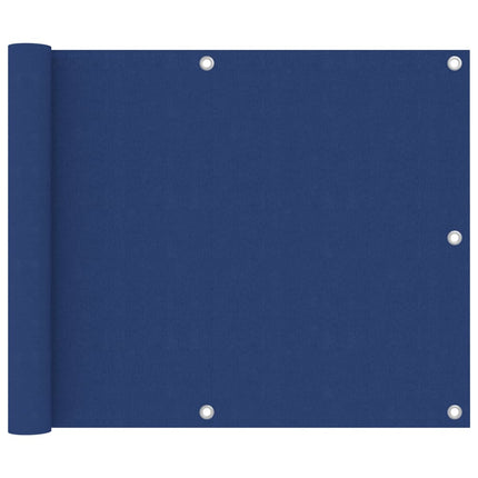 Paravento da Balcone Blu 75x600 cm in Tessuto Oxford