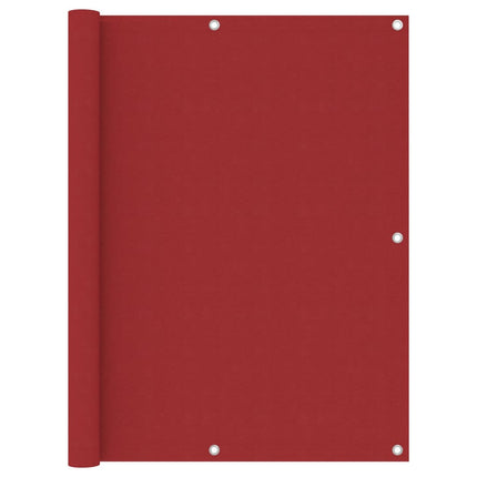 Paravento da Balcone Rosso 120x300 cm in Tessuto Oxford
