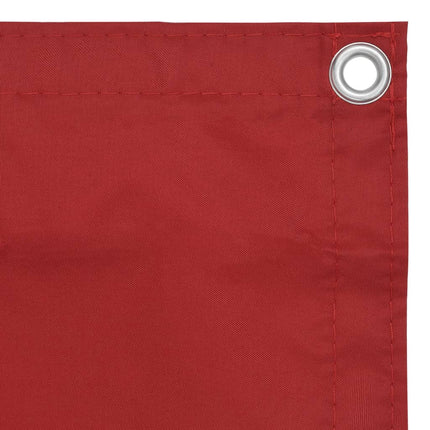 Paravento da Balcone Rosso 120x300 cm in Tessuto Oxford