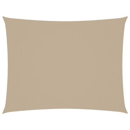 Parasole a Vela Oxford Rettangolare 5x6 m Beige