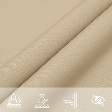 Parasole a Vela Oxford Triangolare 3x3x3 m Beige
