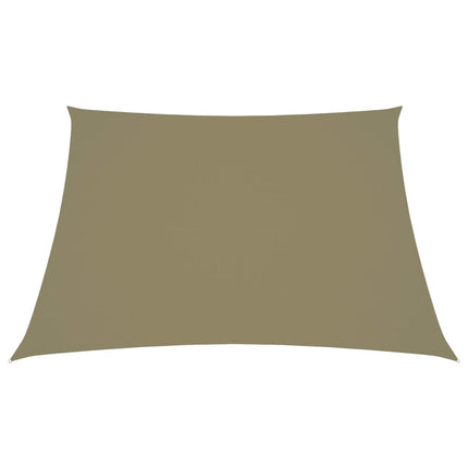 Parasole a Vela in Tela Oxford a Trapezio 2/4x3 m Beige