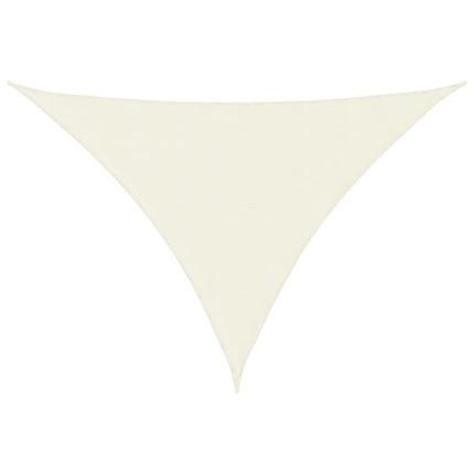 Parasole a Vela Oxford Triangolare 5x6x6 m Crema