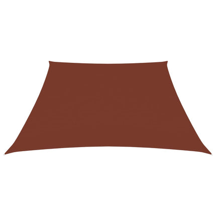 Parasole a Vela in Tela Oxford a Trapezio 3/4x3 m Terracotta