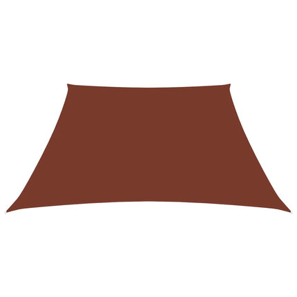 Parasole a Vela in Tela Oxford a Trapezio 3/5x4 m Terracotta