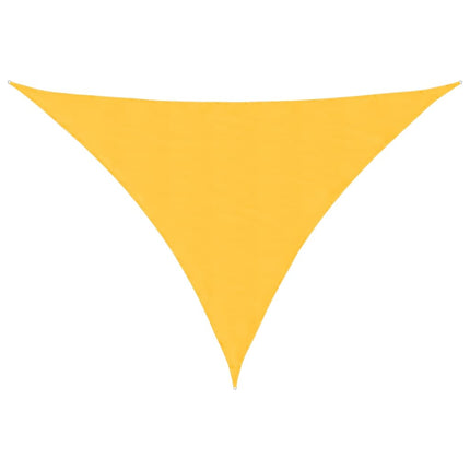 Parasole a Vela Oxford Triangolare 3,5x3,5x4,9 m Giallo