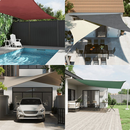 Parasole a Vela Oxford Triangolare 3,5x3,5x4,9 m Giallo
