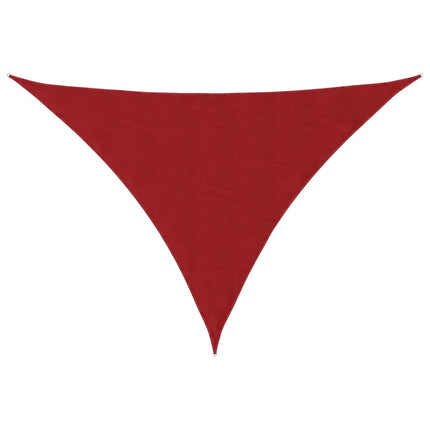 Parasole a Vela Oxford Triangolare 5x7x7 m Rosso