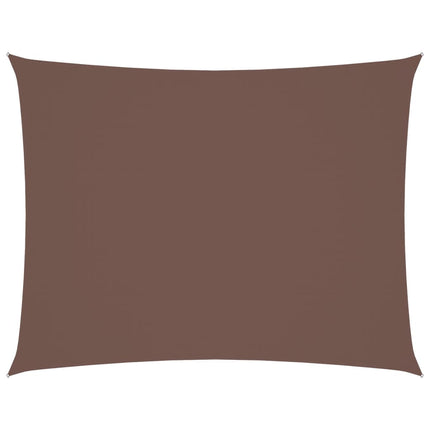 Parasole a Vela Oxford Rettangolare 2,5x4 m Marrone