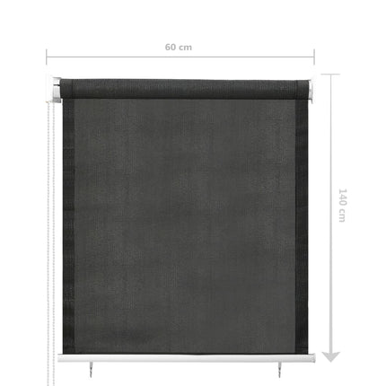 Tenda a Rullo per Esterni 60x140 cm Antracite