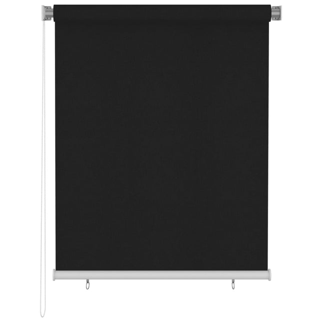 Tenda a Rullo per Esterni 120x140 cm Nera