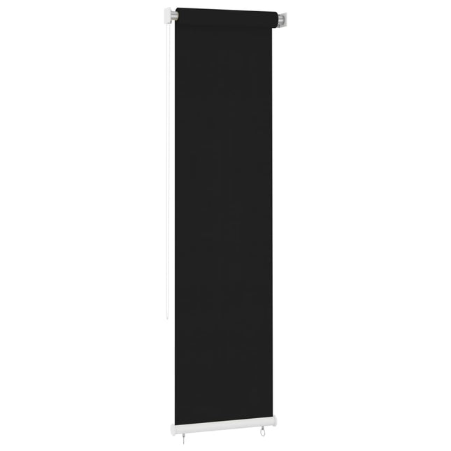 Tenda a Rullo per Esterni 60x230 cm Nera HDPE