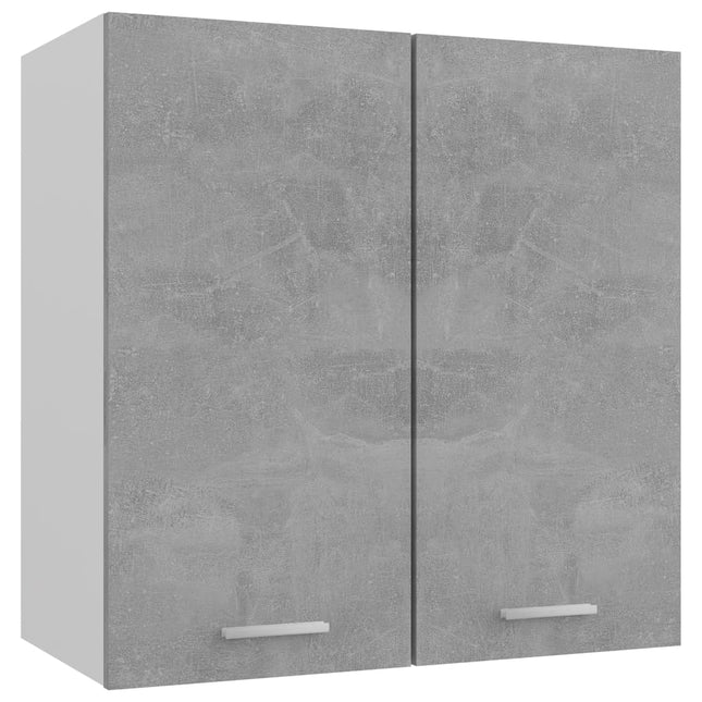 Mobile Pensile Grigio Cemento 60x31x60 cm in Legno Multistrato