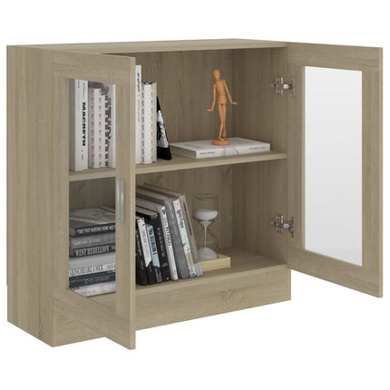 Vetrina Rovere Sonoma 82,5x30,5x80 cm in Legno Multistrato