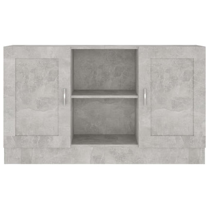 Credenza Grigio Cemento 120x30,5x70 cm in Legno Multistrato