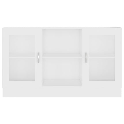 Armadietto con Vetrina Bianco 120x30,5x70 cm Legno Multistrato