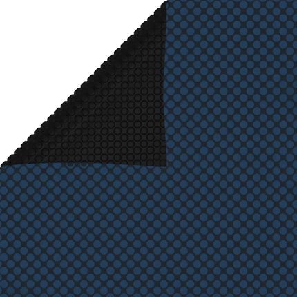Pellicola Galleggiante Solare PE Piscina 300x200 cm Nero e Blu