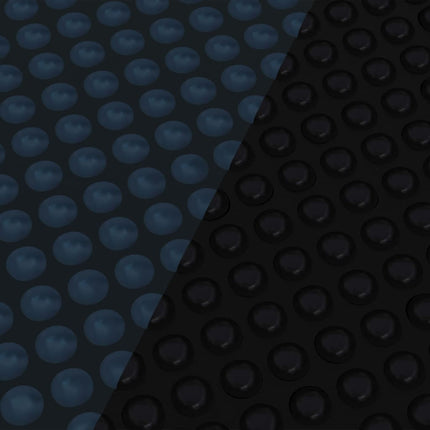 Pellicola Galleggiante Solare PE Piscina 300x200 cm Nero e Blu